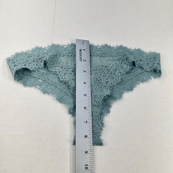 Aerie Women's Size Small Panty Thong Lace Seafoam Green New With Tags - Picture 9 of 10
